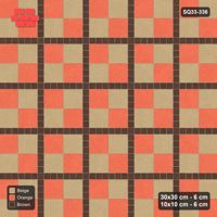 Interlock (Pasco) 30x30 cm · SQ33-336 · Checker Panels 2x2 with 10x10 Grid Lines, Accent Lines