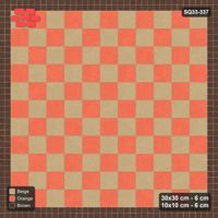 Interlock (Pasco) 30x30 cm · SQ33-337 · Checkerboard with 2-Course 10x10 Border, Panel Checker
