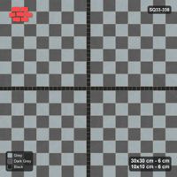 Interlock (Pasco) 30x30 cm · SQ33-338 · Checkerboard with 10x10 Centre Cross, Accent Lines