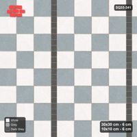 Interlock (Pasco) 30x30 cm · SQ33-341 · Checker Panels 4x4 with 10x10 Ribbons, Panel Checker