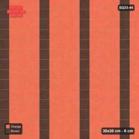 Interlock (Pasco) 30x30 cm · SQ33-44 · Stack bond, column stripes