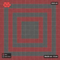 Interlock (Pasco) 30x30 cm · SQ33-48 · Stack bond, nested slab frames