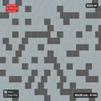Interlock (Pasco) 30x30 cm · SQ33-49 · Half-bond running, tonal blend