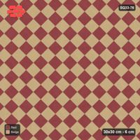Interlock (Pasco) 30x30 cm · SQ33-76 · Diagonal Checker in Kerb Frame