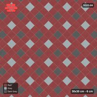 Interlock (Pasco) 30x30 cm · SQ33-84 · Two-Tone Harlequin Diamonds