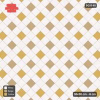 Interlock (Pasco) 30x30 cm · SQ33-85 · Two-Tone Harlequin Diamonds