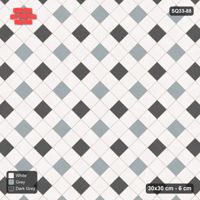 Interlock (Pasco) 30x30 cm · SQ33-88 · Two-Tone Harlequin Diamonds