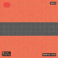 Interlock (Pasco) 30x30 cm · SQ33-9 · Stack bond, three-slab feature band