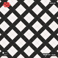 Interlock (Pasco) 30x30 cm · SQ33-95 · Diagonal Plaza Grid, Tight