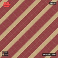 Interlock (Pasco) 30x30 cm · SQ33-99 · Diagonal Course Stripes