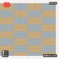 Interlock (Pasco) 30x60 cm · RC36-105 · Stack Bond, Checker with Edge Course