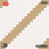 Interlock (Pasco) 30x60 cm · RC36-130 · Herringbone 90, Accent Course Every 4th