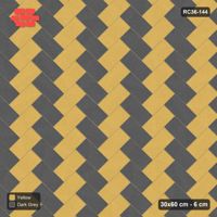 Interlock (Pasco) 30x60 cm · RC36-144 · Diagonal Herringbone, Two-Tone Weave in 42B Kerb Frame