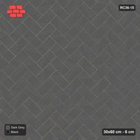 Interlock (Pasco) 30x60 cm · RC36-15 · Diagonal herringbone with kerb frame