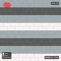 Interlock (Pasco) 30x60 cm · RC36-153 · Running Bond 1/2, Three-Tone Course Pairs in 42B Kerb Frame
