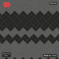 Interlock (Pasco) 30x60 cm · RC36-180 · Diagonal Parquet, Graded Wide Bands