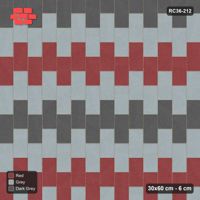 Interlock (Pasco) 30x60 cm · RC36-212 · Vertical Running Bond 1/2, Three-Tone Columns in 54H Kerb Frame
