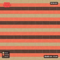 Interlock (Pasco) 30x60 cm · RC36-221 · Running Bond 1/2, Three-Tone Courses