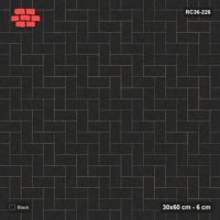 Interlock (Pasco) 30x60 cm · RC36-226 · Herringbone 90, Single Tone in 25F Kerb Frame