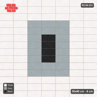 Interlock (Pasco) 30x60 cm · RC36-231 · Stack Bond, Stepped Medallion