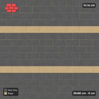 Interlock (Pasco) 30x60 cm · RC36-236 · Running Bond 1/2, Twin Feature Courses