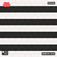 Interlock (Pasco) 30x60 cm · RC36-242 · Running Bond 1/2, Paired Course Stripes in 25B Kerb Frame