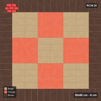 Interlock (Pasco) 30x60 cm · RC36-25 · Soldier border with panel checkerboard
