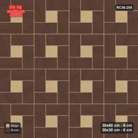 Interlock (Pasco) 30x60 cm · RC36-255 · Pinwheel CW, 30x30 Centres, Solid Planks - Sandstone