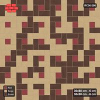 Interlock (Pasco) 30x60 cm · RC36-256 · Pinwheel ACW, 30x30 Centres, Tonal Planks - Tuscany