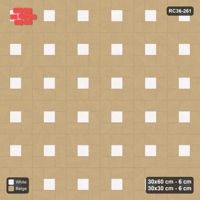 Interlock (Pasco) 30x60 cm · RC36-261 · Pinwheel CW, 30x30 Centres, Solid Planks - Ivory & Sand