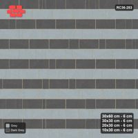 Interlock (Pasco) 30x60 cm · RC36-283 · Roman 30 Course Mix, Course Bands - Charcoal Edge