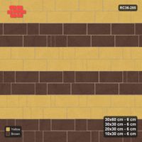 Interlock (Pasco) 30x60 cm · RC36-285 · Roman 30 Course Mix, Double Course Bands - Harvest