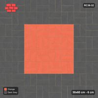 Interlock (Pasco) 30x60 cm · RC36-32 · Basketweave with orange medallion