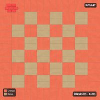 Interlock (Pasco) 30x60 cm · RC36-47 · Small panel weave in orange soldier border