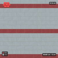Interlock (Pasco) 30x60 cm · RC36-49 · Striped running bond in 30F kerb frame