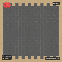Interlock (Pasco) 30x60 cm · RC36-72 · Vertical Running Bond 1/2, Accent Edge Course