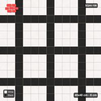 Interlock (Pasco) 40x40 cm · SQ44-106 · Plaza Grid Every 4 Courses
