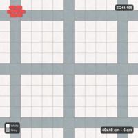 Interlock (Pasco) 40x40 cm · SQ44-108 · Plaza Grid Every 5 Courses