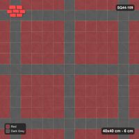 Interlock (Pasco) 40x40 cm · SQ44-109 · Plaza Grid Every 5 Courses