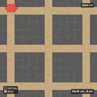 Interlock (Pasco) 40x40 cm · SQ44-110 · Plaza Grid Every 5 Courses