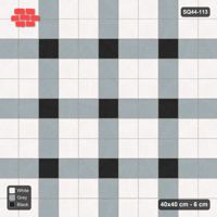 Interlock (Pasco) 40x40 cm · SQ44-113 · Plaza Grid with Corner Accents Every 3