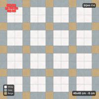 Interlock (Pasco) 40x40 cm · SQ44-114 · Plaza Grid with Corner Accents Every 3