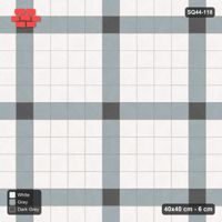 Interlock (Pasco) 40x40 cm · SQ44-118 · Plaza Grid with Corner Accents Every 5