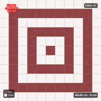 Interlock (Pasco) 40x40 cm · SQ44-147 · Concentric Square Rings