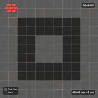 Interlock (Pasco) 40x40 cm · SQ44-153 · Concentric Square Rings