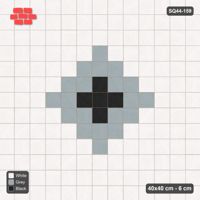 Interlock (Pasco) 40x40 cm · SQ44-159 · Central Diamond Medallion