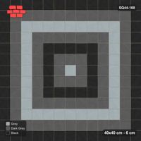 Interlock (Pasco) 40x40 cm · SQ44-168 · Tonal Rings