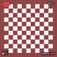 Interlock (Pasco) 40x40 cm · SQ44-172 · Single Course Border with Checker Field