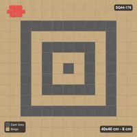 Interlock (Pasco) 40x40 cm · SQ44-176 · Single Course Border with Rings Field