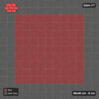 Interlock (Pasco) 40x40 cm · SQ44-177 · Double Course Border with Plain Field